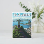 Rio de Janeiro Christ der Erlöser Postkarte (Stehend Vorderseite)