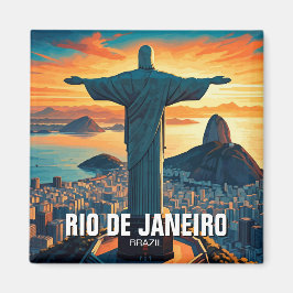 Rio de Janeiro Christ der Erlöser Sonnenuntergang Magnet