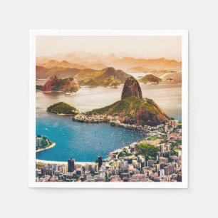Rio de Janeiro City Foto Serviette