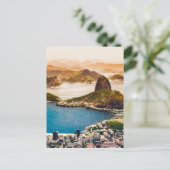 Rio De Janeiro Cityscape View Postkarte (Stehend Vorderseite)