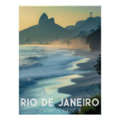 Río de Janeiro: Ciudad Maravillosa Playas Skyline Poster (Vorderseite)