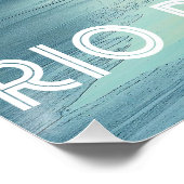 Río de Janeiro: Ciudad Maravillosa Playas Skyline Poster (Ecke)