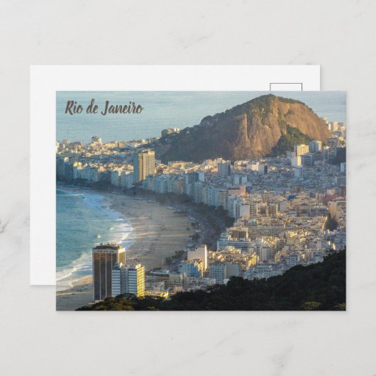 Rio de Janeiro, Copacabana View Postkarte (Vorne/Hinten)