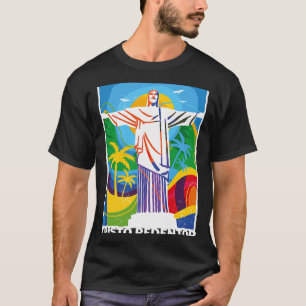 Rio de Janeiro Cristo Redentor Brasilien Skyline S T-Shirt