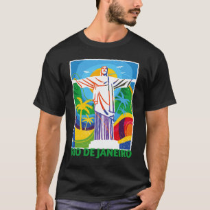 Rio de Janeiro Cristo Redentor Brasilien Skyline S T-Shirt