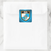 Rio de Janeiro Flag Quadratischer Aufkleber (Tasche)