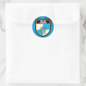 Rio de Janeiro Flag Runder Aufkleber (Tasche)
