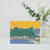Rio de Janeiro grün und gelb brasil Postkarte (Stehend Vorderseite)