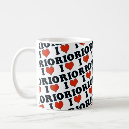 Rio de janeiro - I Liebe Rio Kaffeetasse (Links)