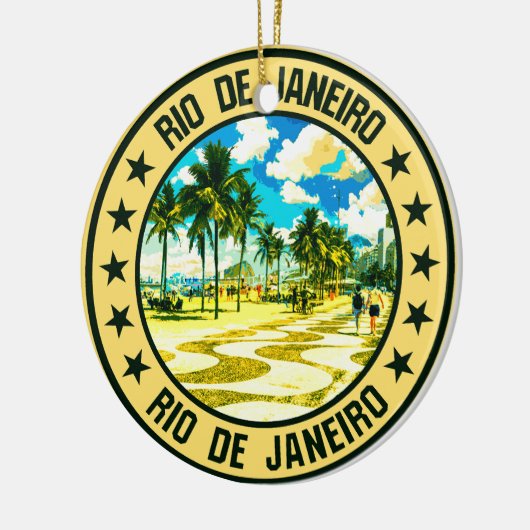 Rio de Janeiro Keramik Ornament (Links)