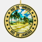 Rio de Janeiro Keramik Ornament (Hinten)