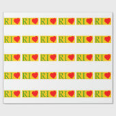 Rio de Janeiro Love Geschenkpapier (Flach)