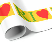 Rio de Janeiro Love Geschenkpapier (Rolleneckpunkt)