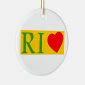 Rio de Janeiro Love Keramik Ornament (Rechts)