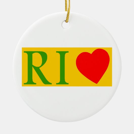 Rio de Janeiro Love Keramik Ornament (Vorne)