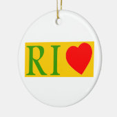 Rio de Janeiro Love Keramik Ornament (Links)
