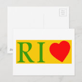 Rio de Janeiro Love Postkarte (Vorne/Hinten)