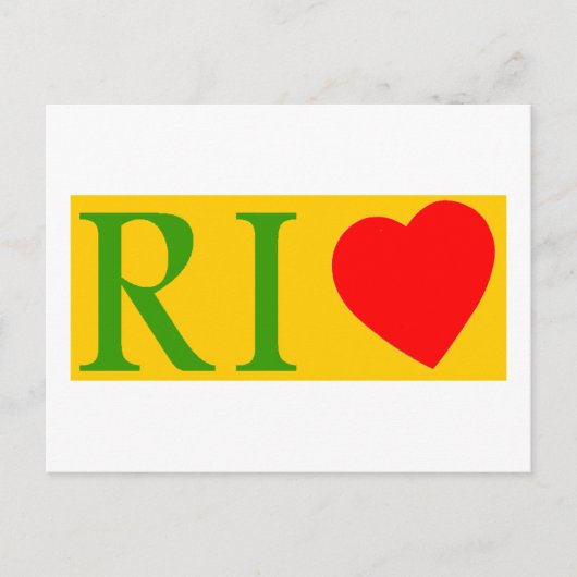 Rio de Janeiro Love Postkarte (Vorderseite)