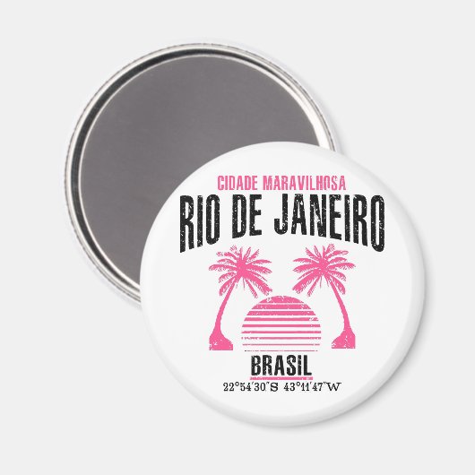 Rio de Janeiro Magnet (Vorderseite/Rückseite)