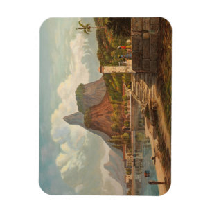 Rio de Janeiro, Mont Corcovado und Botafago Bay Magnet