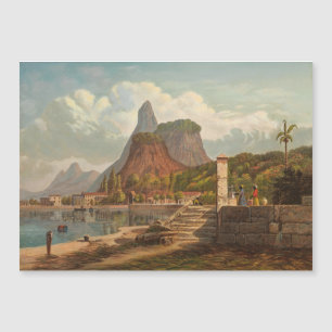 Rio de Janeiro, Mont Corcovado und Botafago Bay Magnetkarte