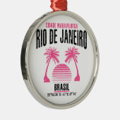 Rio de Janeiro Ornament Aus Metall (Rechts)