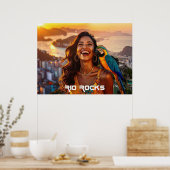 RIO DE JANEIRO POSTER (Küche)