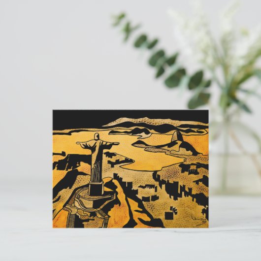 Rio de Janeiro Postkarte (Stehend Vorderseite)