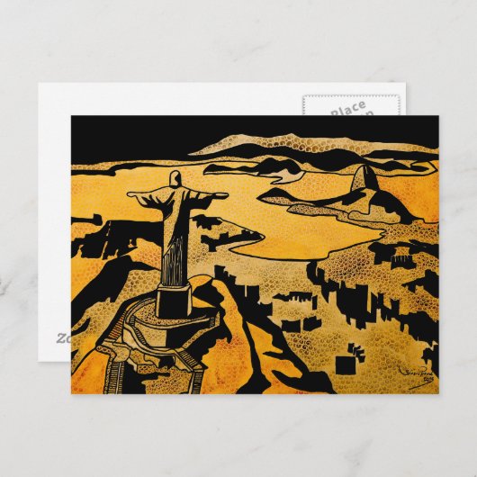 Rio de Janeiro Postkarte (Vorne/Hinten)