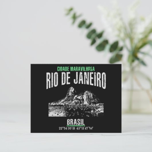 Rio de Janeiro Postkarte (Stehend Vorderseite)
