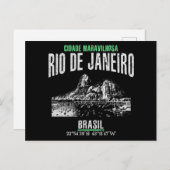 Rio de Janeiro Postkarte (Vorne/Hinten)