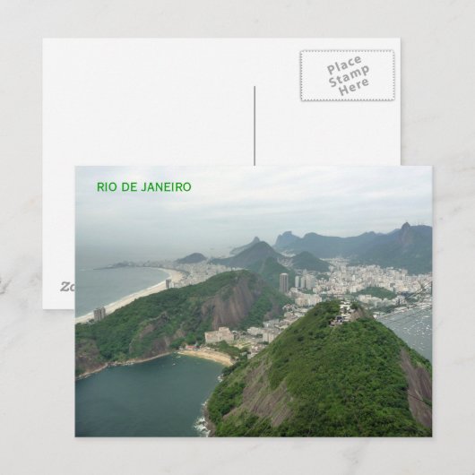 Rio de janeiro postkarte (Vorne/Hinten)