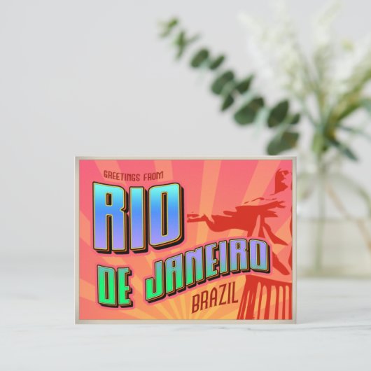 RIO de JANEIRO Postkarte (Stehend Vorderseite)