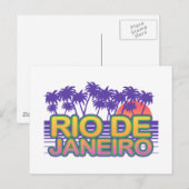 Rio De Janeiro Postkarte (Vorne/Hinten)
