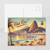 Rio de Janeiro Postkarten (Vorne/Hinten)