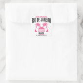 Rio de Janeiro Quadratischer Aufkleber (Tasche)