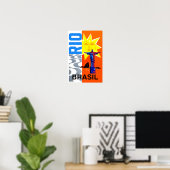 Rio de Janeiro Reiseplakat Poster (Heimbüro)