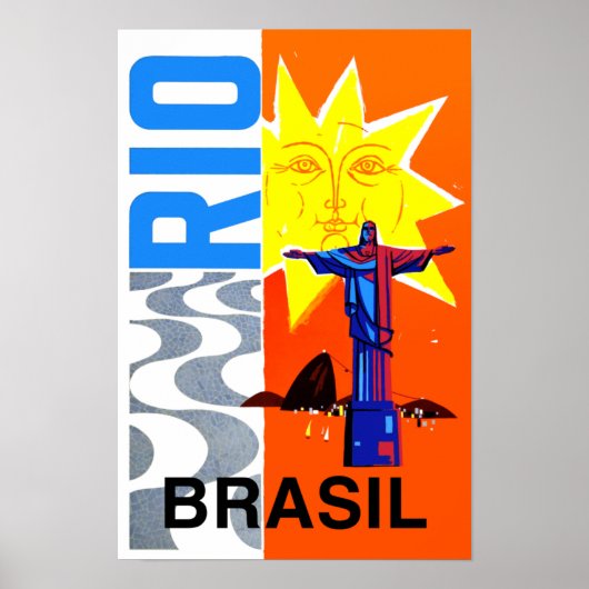 Rio de Janeiro Reiseplakat Poster (Vorne)