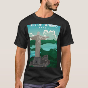 Rio De Janeiro Reiseplakat Vintag und klein T-Shirt