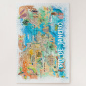 Rio de Janeiro Reiseplan Puzzle (Vertikal)