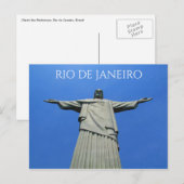 Rio de janeiro Retter Postkarte (Vorne/Hinten)