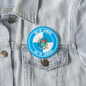 Rio de Janeiro Runde Emblem Button (Beispiel)