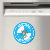 Rio de Janeiro Runde Emblem Magnet (In Situ (Geschirrspüler))