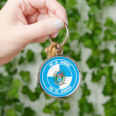 Rio de Janeiro Runde Emblem Schlüsselanhänger (Hand)