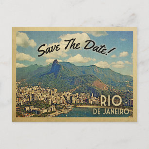 Rio de Janeiro Save the Date Brasilien Ankündigungspostkarte