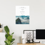 Rio de Janeiro Skyline Wedding Welcome Sign Poster (Heimbüro)