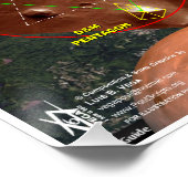 Rio de Janeiro Star Karte Poster (Ecke)