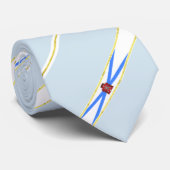 Rio de Janeiro striped Flagge Krawatte (Gerollt)
