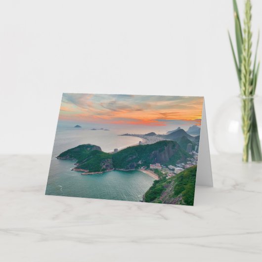 Rio de Janeiro Sunset Island Karte (Vorderseite)