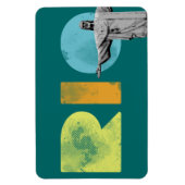 Rio de janeiro und Cristo redentor Magnet (Vertikal)